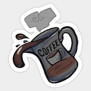 Creepy Coffee Love Sticker